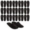 Disposable Closed Toe Slippers for Guests, Womens US Size 12, Mens Size 11 (Black, 12 Pairs)